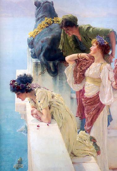 Alma-Tadema, Sir Lawrence A coign of vantage Germany oil painting art